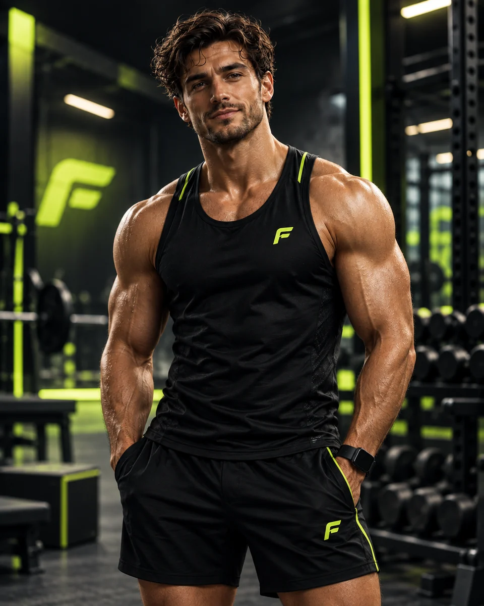Persona preparando su entrenamiento